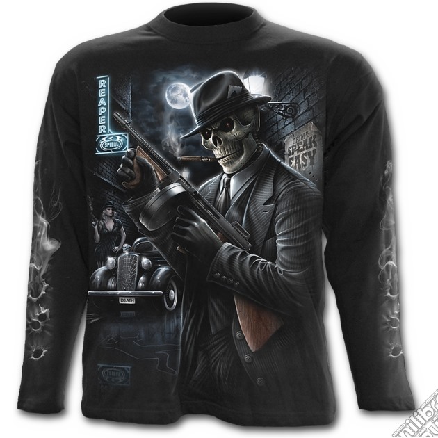 Gangster - Longsleeve T-shirt Black (tg. Xxl) gioco di Spiral Direct
