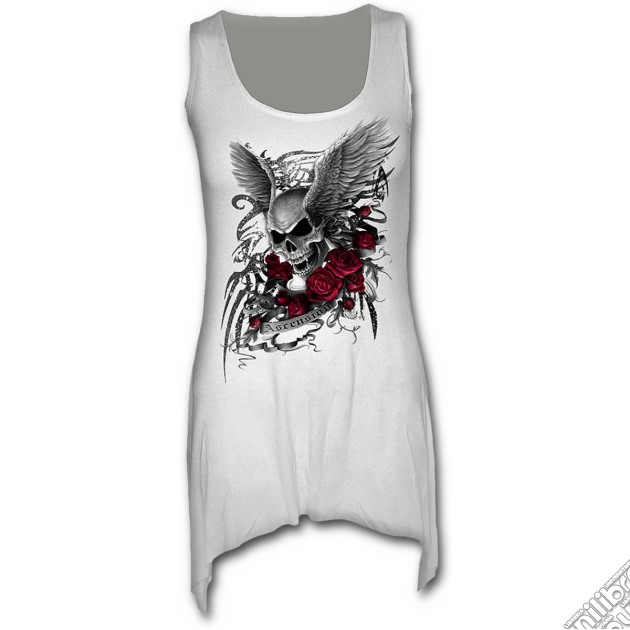 Ascension - Goth Bottom Vest Dress White (tg. Xxl) gioco di Spiral Direct