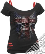 Union Crest - 2in1 Red Ripped Top Black (tg. M)
