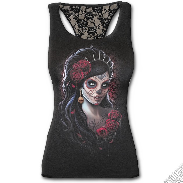 Day Of The Dead - Racerback Lace Top Black (tg. Xl) gioco di Spiral Direct