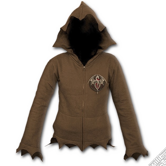 Altar Drake - Zig Zag Hem Full Zip Hoody Chocolate (tg. M) gioco di Spiral Direct