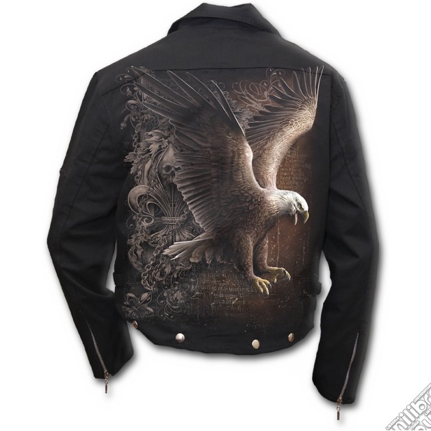 Wings Of Freedom - Lined Biker Jacket Black (tg. Xl) gioco di Spiral Direct