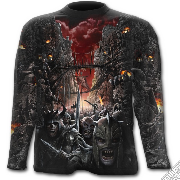 Devils Pathway - Allover Longsleeve T-shirt Black (tg. Xl) gioco di Spiral Direct