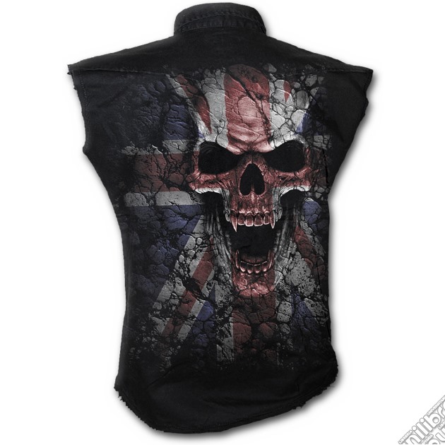 Union Wrath - Sleeveless Stone Washed Worker Black (tg. L) gioco di Spiral Direct