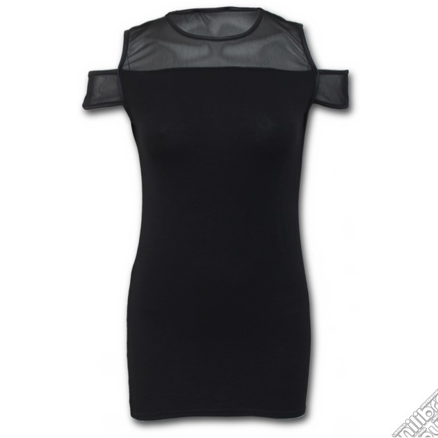 Gothic Elegance - Drop Sleeve Piped Dress Black (tg. S) gioco di Spiral Direct