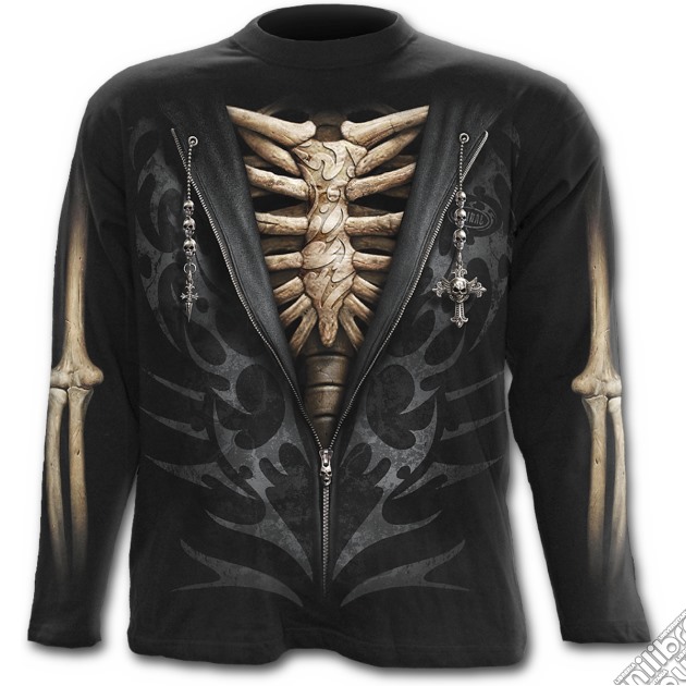 Unzipped - Longsleeve T-shirt Black (tg. Xxl) gioco di Spiral Direct