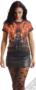 Flaming Angel - Allover Cap Sleeve Top Black (tg. L) giochi