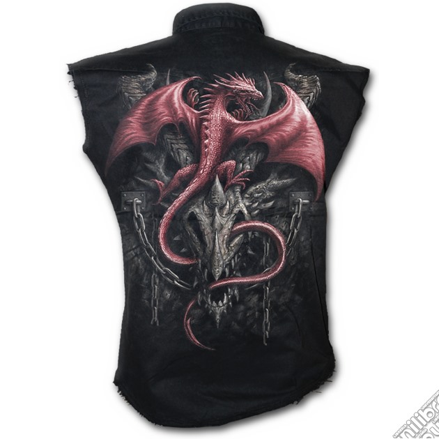 Dragon Heritage - Sleeveless Stone Washed Worker Black (tg. Xl) gioco di Spiral Direct
