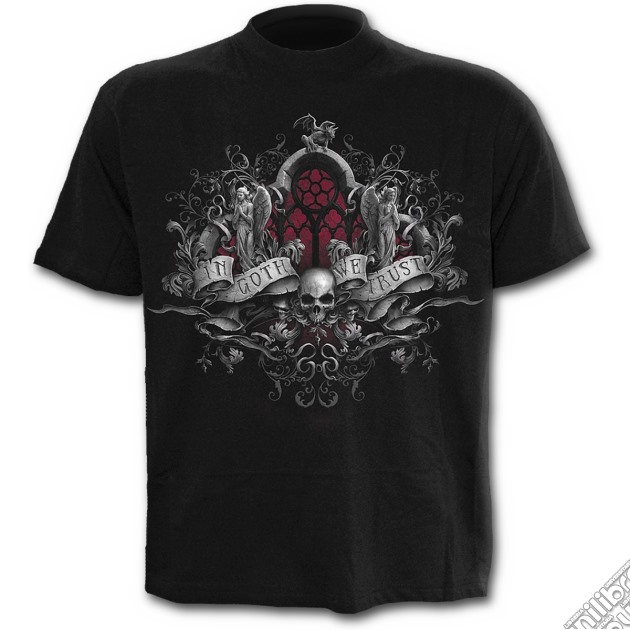 In Goth We Trust - T-shirt Black (tg. Xl) gioco di Spiral Direct