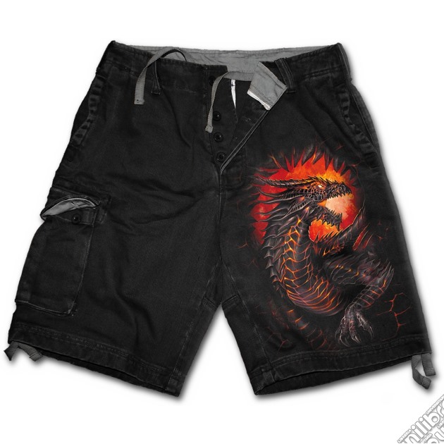 Dragon Furnace - Vintage Cargo Shorts Black (tg. S) gioco di Spiral Direct