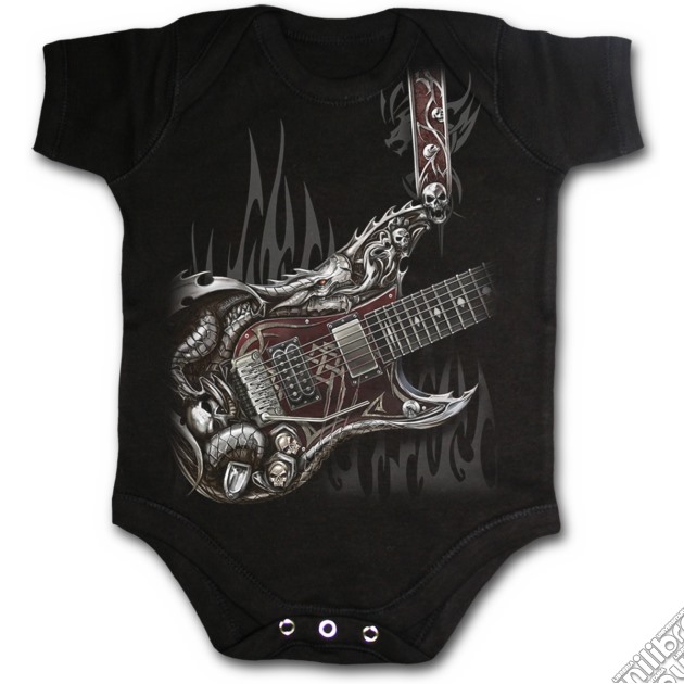 Air Guitar - Baby Sleepsuit Black (tg. S) gioco di Spiral Direct