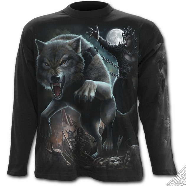 Wolf Queen - Longsleeve T-shirt Black (tg. Xxl) gioco di Spiral Direct