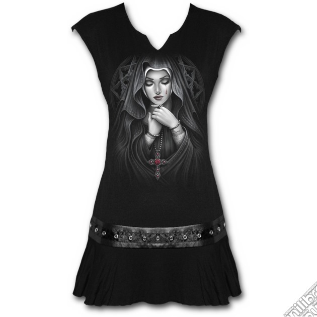 Virgin Angel - Stud Waist Mini Dress Black (tg. L) gioco di Spiral Direct