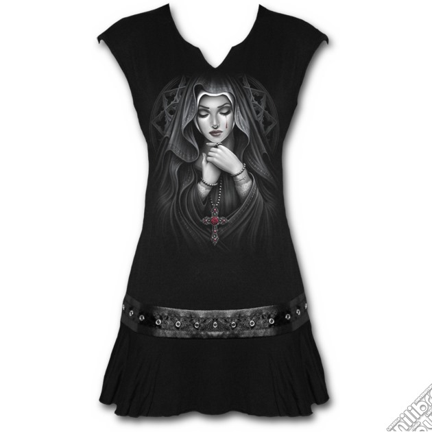 Virgin Angel - Stud Waist Mini Dress Black (tg. S) gioco di Spiral Direct