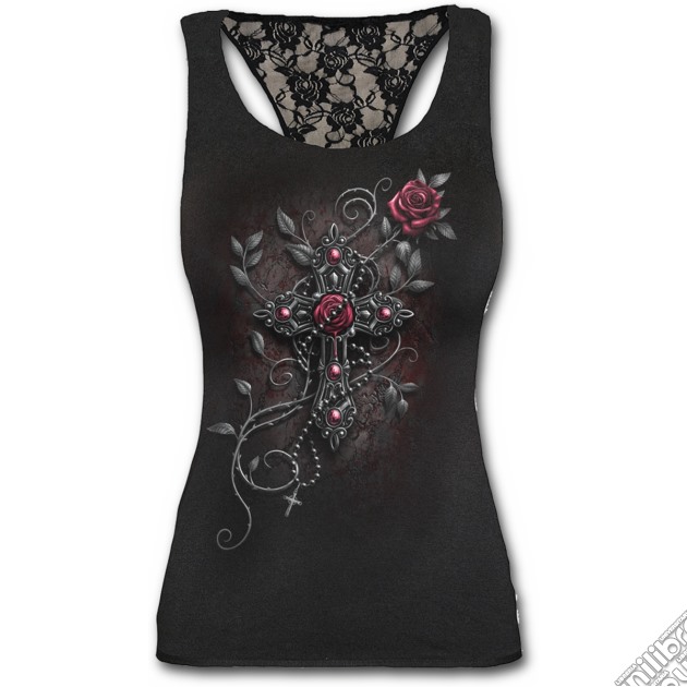 Angel Beads - Racerback Lace Top Black (tg. Xl) gioco di Spiral Direct