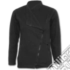 Metal Streetwear - Slant Zip Women Biker Jacket Black (tg. S) gioco di Spiral Direct