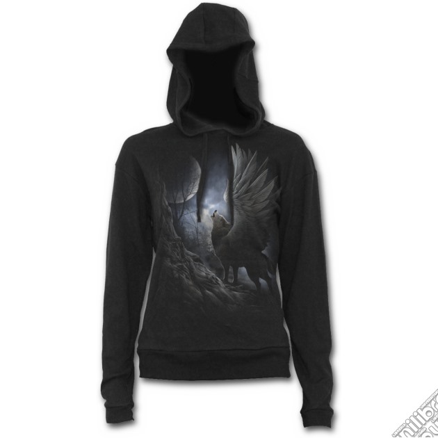Lycos Wings - Street Ribbed Large Hood Hoodie Black (tg. Xxl) gioco di Spiral Direct