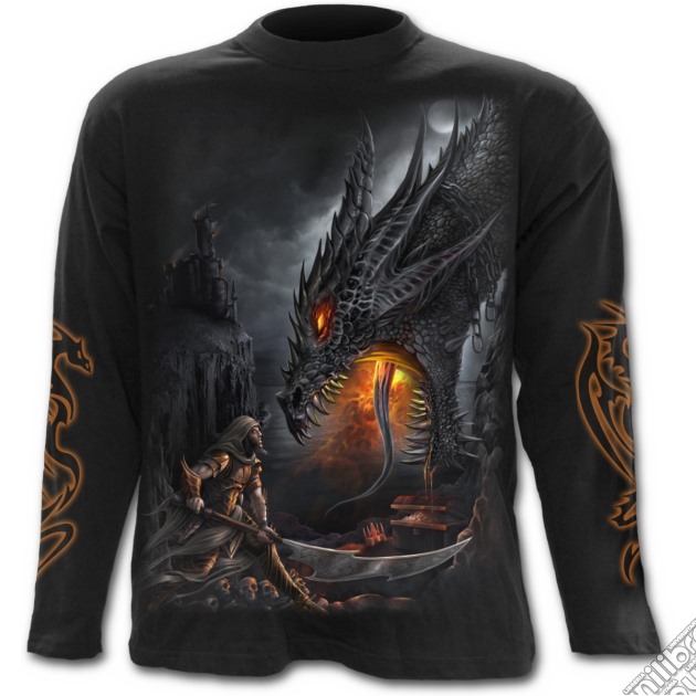 Dragon Slayer - Longsleeve T-shirt Black (tg. Xl) gioco di Spiral Direct