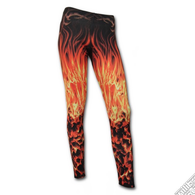 Furnace Flames - Allover Comfy Fit Leggings Black (tg. L) gioco di Spiral Direct