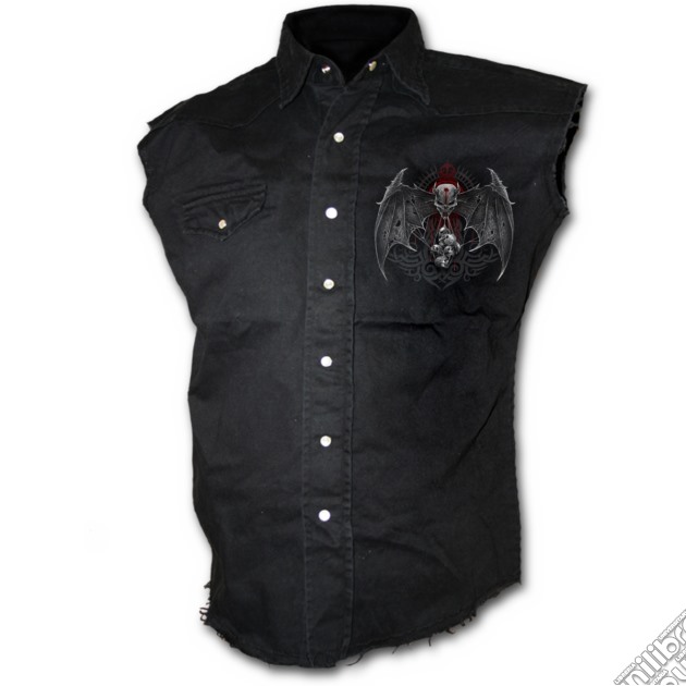 Demon Tribe - Sleeveless Stone Washed Worker Black (tg. Xl) gioco di Spiral Direct