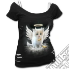 Kitten Angel - 2in1 White Ripped Top Black (tg. M) giochi