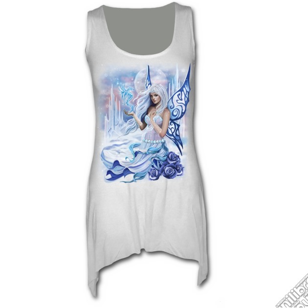 Winter Fairy - Goth Bottom Vest Dress White (tg. L) gioco di Spiral Direct