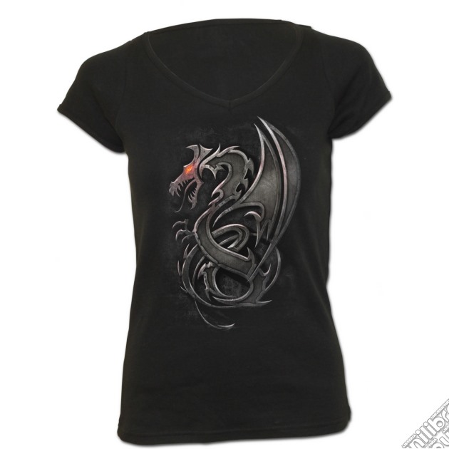 Dragon Slayer - Cap Sleeve V Necktop Black (tg. M) gioco di Spiral Direct