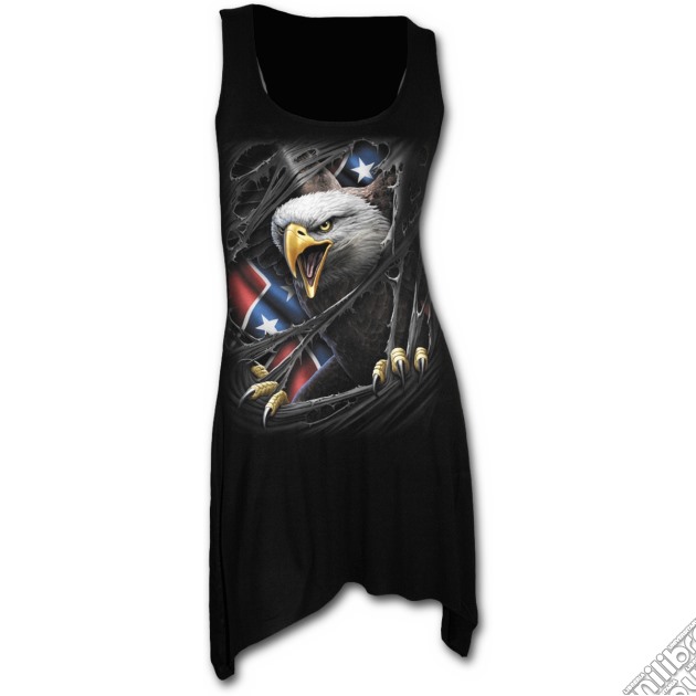Rebel Eagle - Goth Bottom Camisole Dress Black (tg. S) gioco di Spiral Direct
