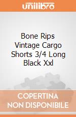 Bone Rips Vintage Cargo Shorts 3/4 Long Black Xxl gioco di Spiral