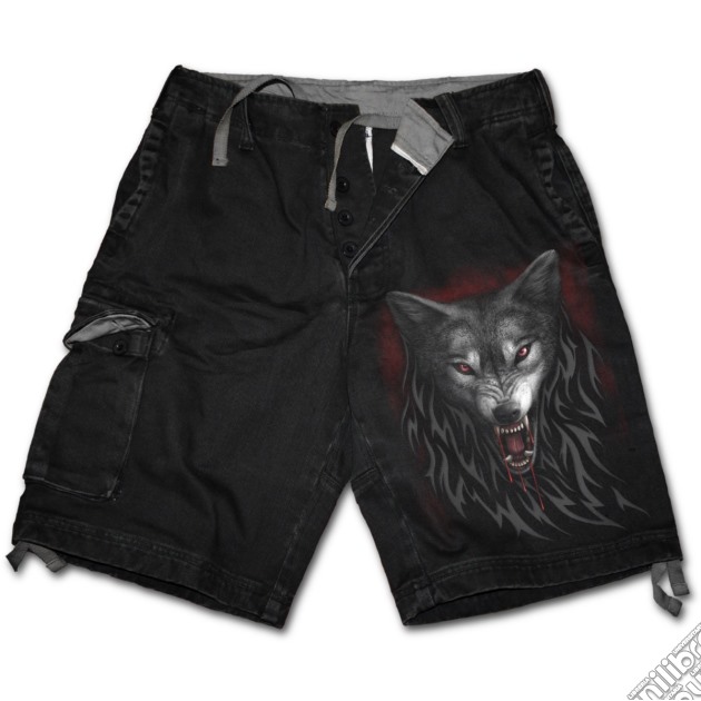 Legend Of The Wolves Vintage Cargo Shorts Black Xl gioco di Spiral