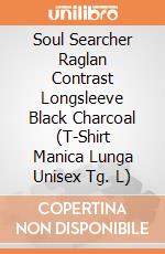 Soul Searcher Raglan Contrast Longsleeve Black Charcoal (T-Shirt Manica Lunga Unisex Tg. L) gioco di Spiral