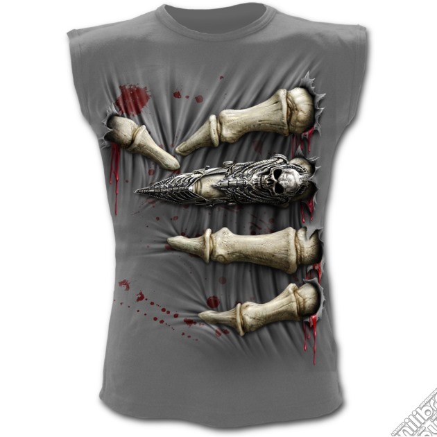 Death Grip Sleeveless T-shirt Charcoal L gioco di Spiral