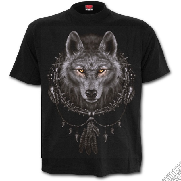 Wolf Dreams T-shirt Black Plus Size 3xl gioco di Spiral