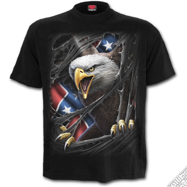 Rebel Eagle T-shirt Black Plus Size 4xl gioco di Spiral