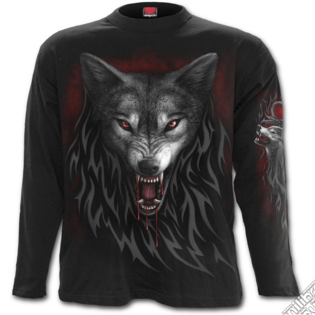 Legend Of The Wolves Longsleeve T-shirt Black L gioco di Spiral