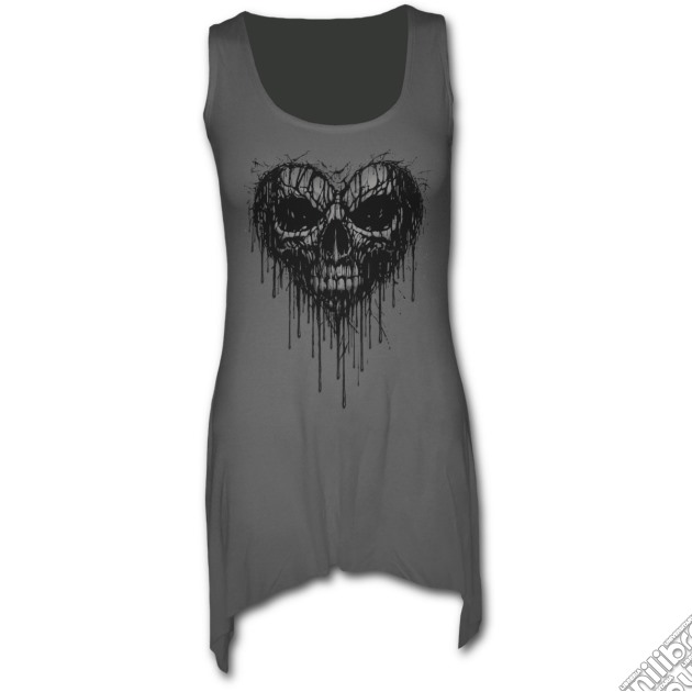 Dripping Heart Goth Bottom Camisole Dress Grey M gioco di Spiral