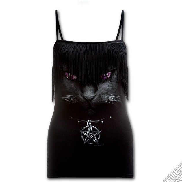 Black Cat Tassel Layered Camsole Top Black Xl gioco di Spiral
