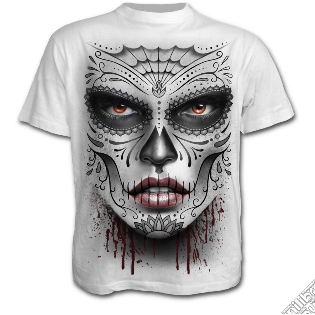 Death Mask T-shirt White L gioco di Spiral