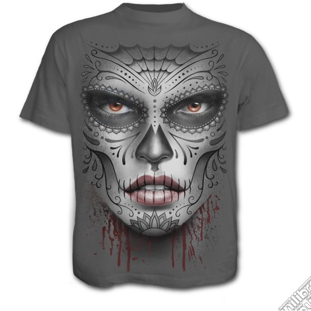 Death Mask T-shirt Charcoal L gioco di Spiral