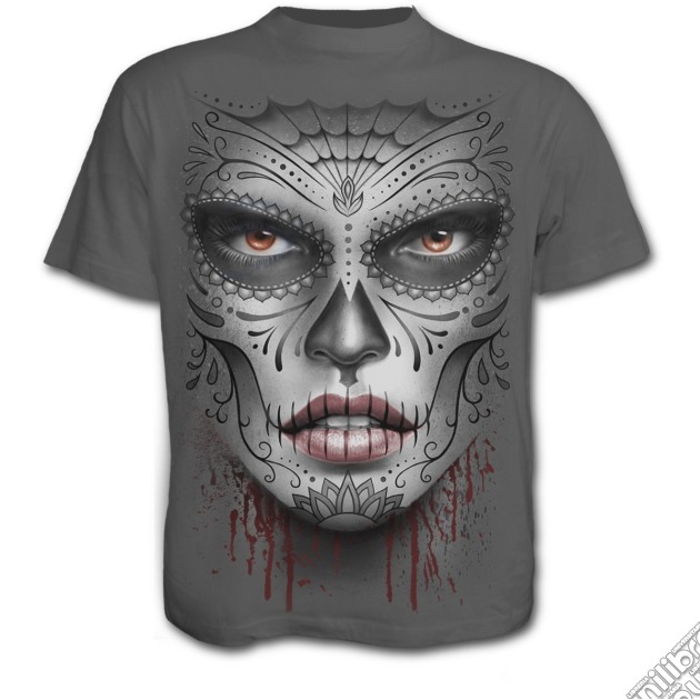 Death Mask T-shirt Charcoal M gioco di Spiral