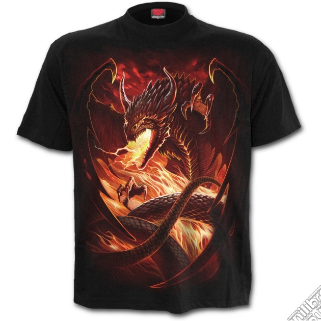 Dragon's Wrath T-shirt Black Xl gioco di Spiral