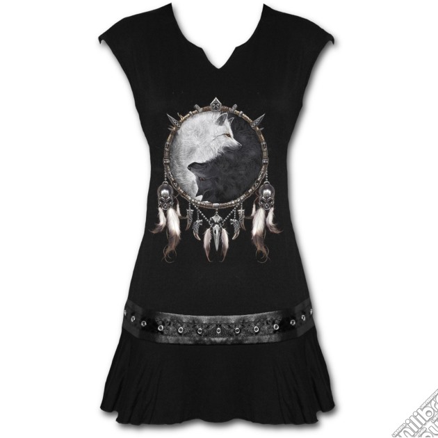 Wolf Chi Stud Waist Mini Dress Black S gioco di Spiral