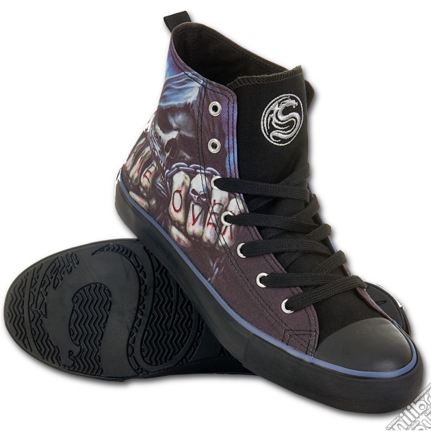 Game Over Sneakers - Men's High Top Laceup M45-11 gioco di Spiral