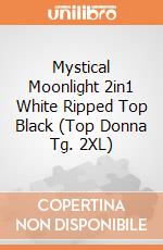 Mystical Moonlight 2in1 White Ripped Top Black (Top Donna Tg. 2XL) gioco di Spiral