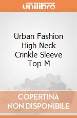 Urban Fashion High Neck Crinkle Sleeve Top M gioco di Spiral