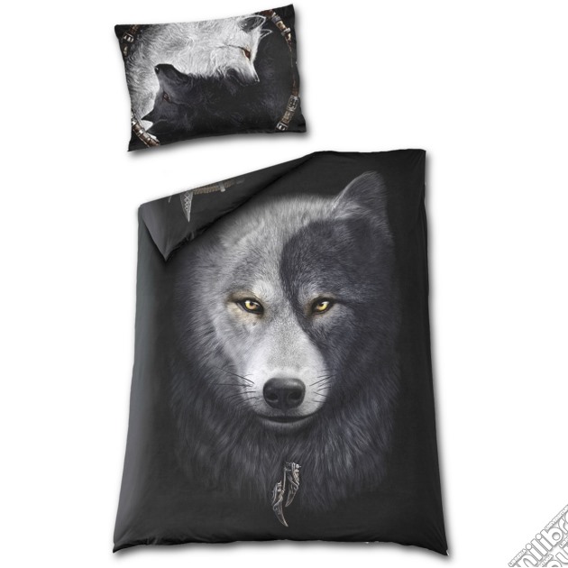 Wolf Chi Single Duvet Cover + Uk And Eu Pillow Case (Copripiumino + Federa) gioco di Spiral