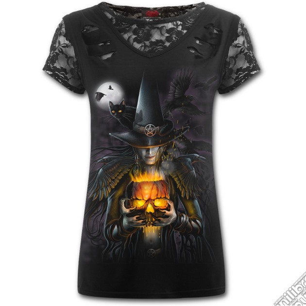 Witching Hour 2in1 Ripped Black Lace Top Xl gioco di Spiral