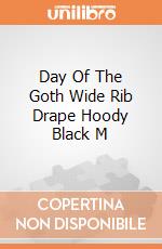 Day Of The Goth Wide Rib Drape Hoody Black M gioco di Spiral