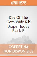 Day Of The Goth Wide Rib Drape Hoody Black S gioco di Spiral