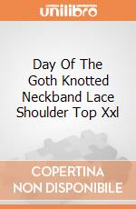 Day Of The Goth Knotted Neckband Lace Shoulder Top Xxl gioco di Spiral